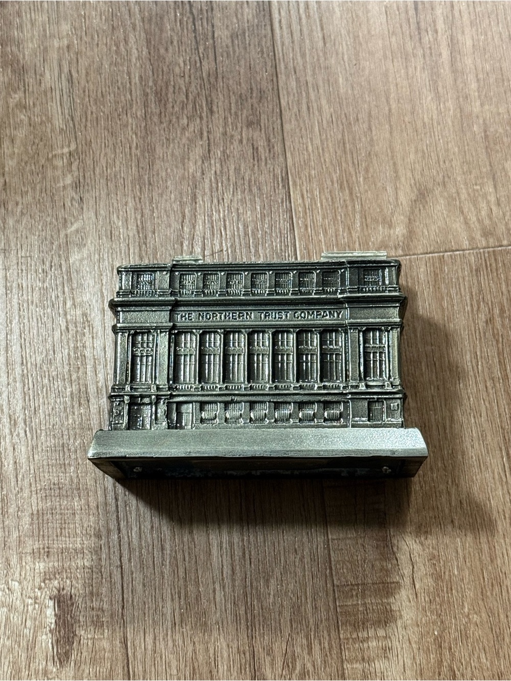 Vintage Northern Trust Company Metal Coin Bank 1889-1989  - 100 Year Anniversary